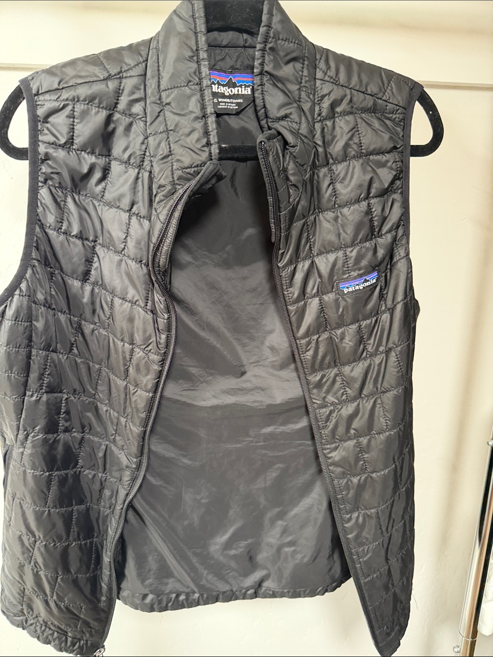 Patagonia Nano Puff Black Insulated Women’s Vest SIZE XL